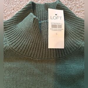 Loft green sweater NWT size small